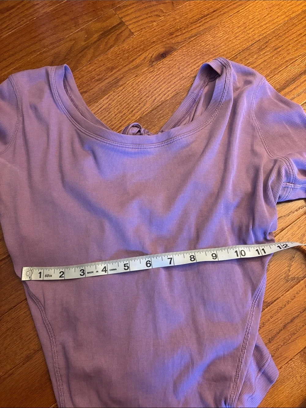 Lululemon Open Back Ribbed Long Sleeve Shirt - Wisteria Purple - Size small (?)